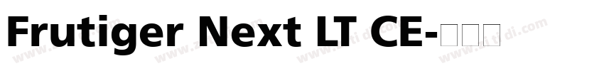 Frutiger Next LT CE字体转换